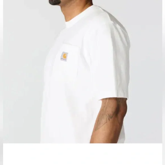 LOOSE FIT HEAVYWEIGHT SHORT-SLEEVE POCKET T-SHIRT - Picture 3 of 6